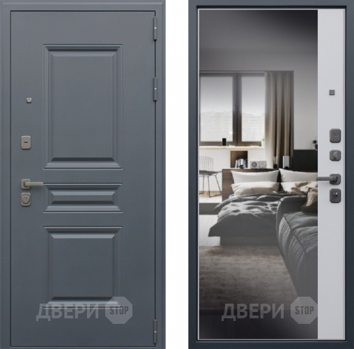 Входная металлическая Дверь АСД Барселона с зеркалом