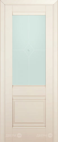 Межкомнатная дверь ProfilDoors 2U магнолия-сатинат (матовое)