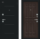 Входная металлическая Дверь Bravo Мило Букле черное/Wenge Veralinga