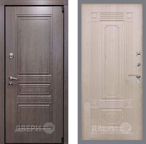 Входная металлическая Дверь Рекс (REX) Пренмиум-S FL-2 Беленый дуб