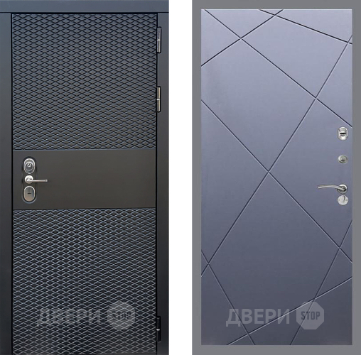 Входная металлическая Дверь Стоп БЛЭК CISA ФЛ-291 Силк титан