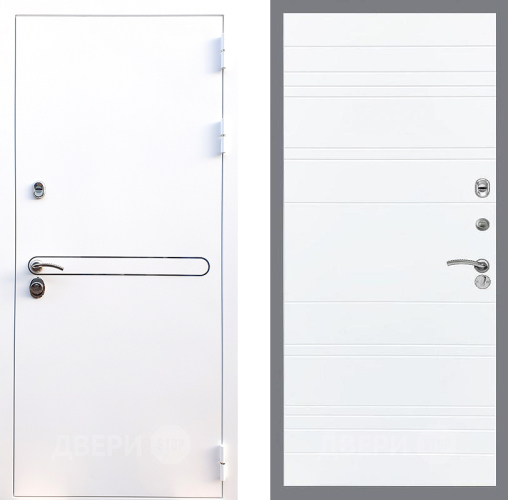 Входная металлическая Дверь Стоп Лайн Вайт Лайн Силк Сноу