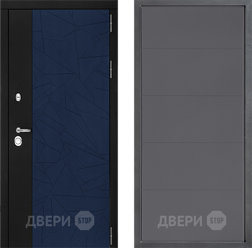 Входная металлическая Дверь Дверной континент ДК-9 ФЛ-649 Графит софт