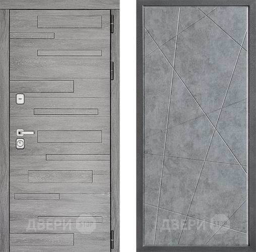 Дверь Дверной континент ДК-10 ФЛ-655 Бетон серый