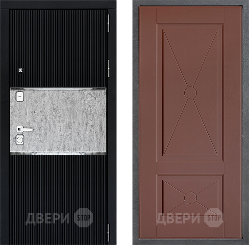 Входная металлическая Дверь Дверной континент ДК-13 ФЛ-617 Ясень шоколадный