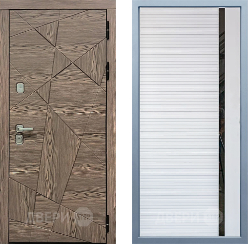 Входная металлическая Дверь Дива МД-97/2 МХ-45 Белый матовый