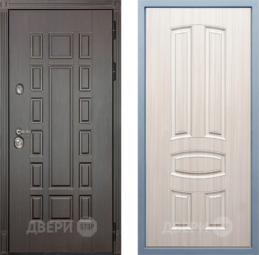 Входная металлическая Дверь Дива МД-38 М-3 Сандал белый