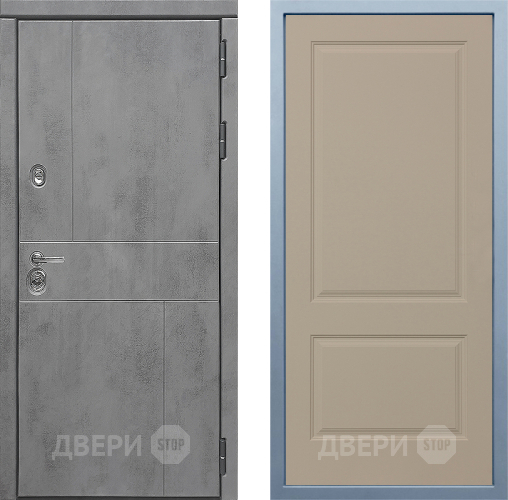 Входная металлическая Дверь Дива МД-48 Д-7 Шампань