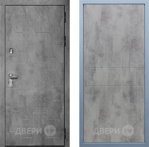 Входная металлическая Дверь Дива МД-51 М-1 Бетон темный