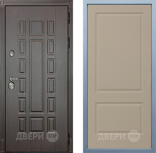 Входная металлическая Дверь Дива МХ-53 STR Д-7 Шампань