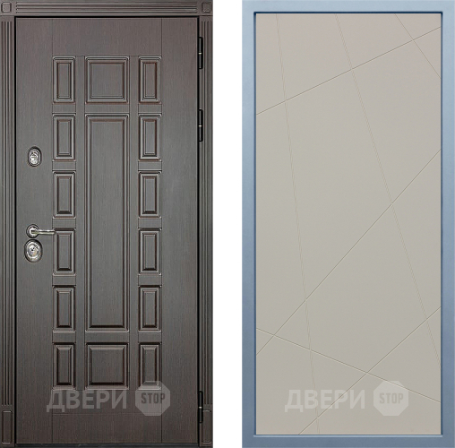 Входная металлическая Дверь Дива МХ-53 STR Д-11 Шампань