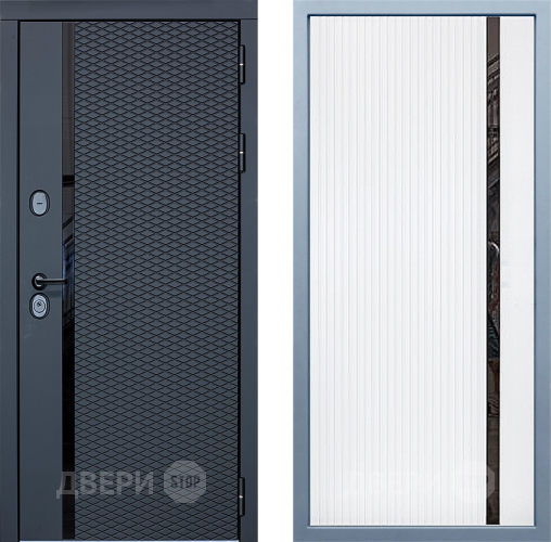 Входная металлическая Дверь Дива МХ-47 STR МХ-46 Белый матовый