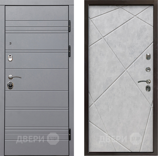 Дверь Престиж Линия Грэй Лучи Бетон светлый