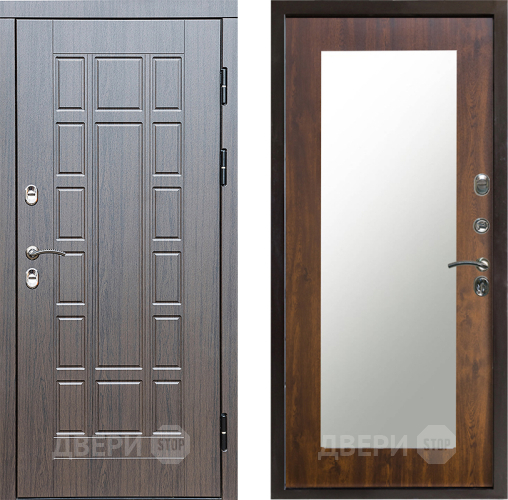 Дверь Престиж TERMO с терморазрывом Престиж Зеркало пастораль Дуб