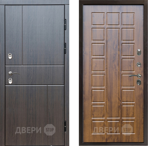 Входная металлическая Дверь Престиж TERMO с терморазрывом Горизонт Венге Престиж Дуб