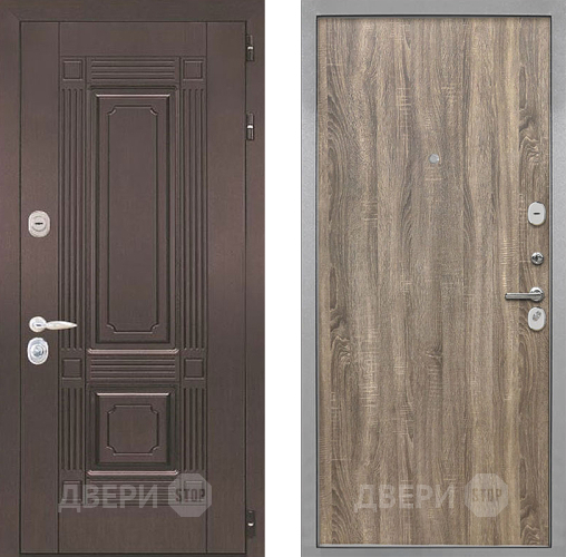 Входная металлическая Дверь Интекрон (INTECRON) Италия Гладкая Дуб турин