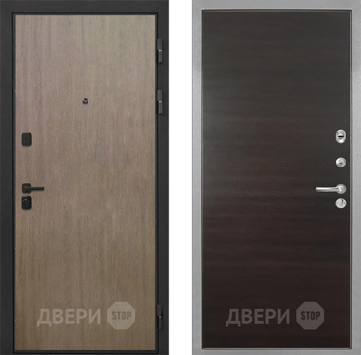 Дверь Интекрон (INTECRON) Профит Black Венге Коричневый Гладкая Эковенге поперечный