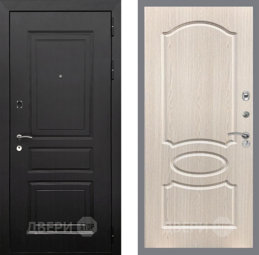 Входная металлическая Дверь Рекс (REX) 6 Венге FL-128 Беленый дуб