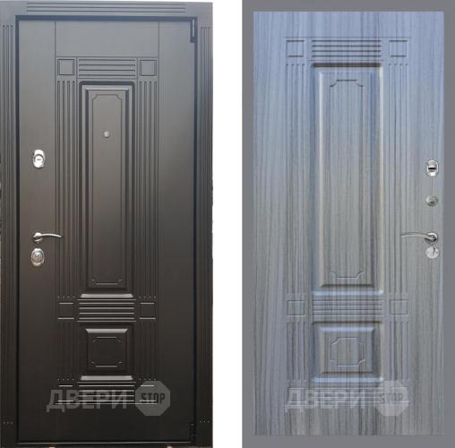 Входная металлическая Дверь Рекс (REX) 9 FL-2 Сандал грей