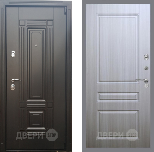 Входная металлическая Дверь Рекс (REX) 9 FL-243 Сандал белый