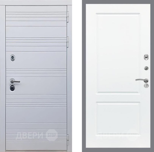 Входная металлическая Дверь Рекс (REX) 14 Силк Сноу FL-117 Силк Сноу
