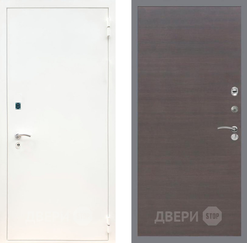 Дверь Рекс (REX) 1А Белая шагрень GL венге поперечный