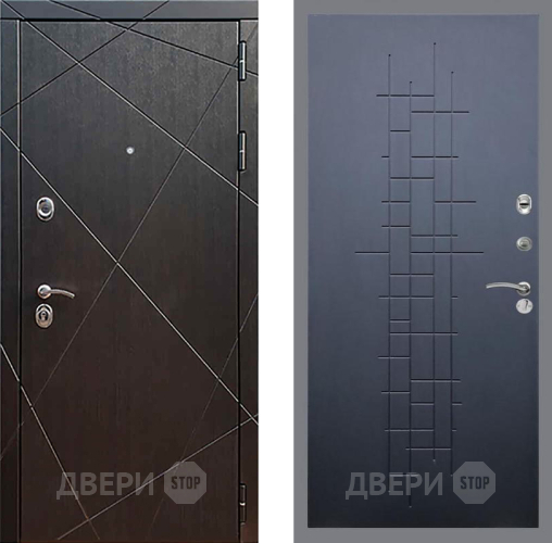 Входная металлическая Дверь Рекс (REX) 13 Венге FL-289 Ясень черный