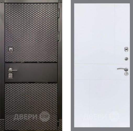 Дверь Рекс (REX) 15 Черный Кварц FL-290 Силк Сноу