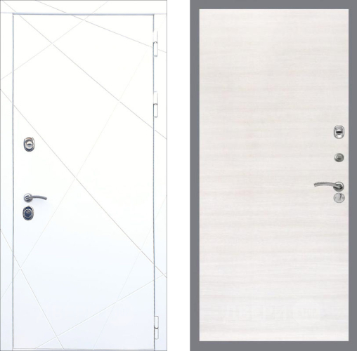 Входная металлическая Дверь Рекс (REX) 13 Силк Сноу GL Акация