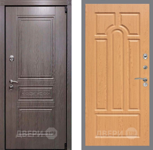 Входная металлическая Дверь Рекс (REX) Премиум-S FL-58 Дуб