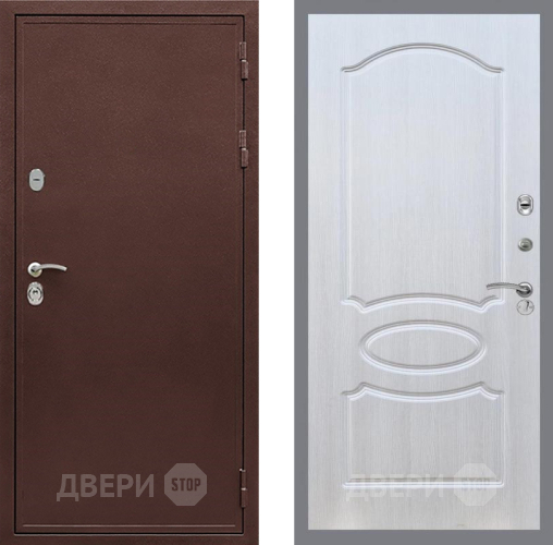 Входная металлическая Дверь Рекс (REX) 5А FL-128 Лиственница беж