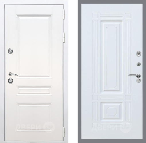 Входная металлическая Дверь Рекс (REX) Премиум-н Силк Сноу FL-2 Силк Сноу