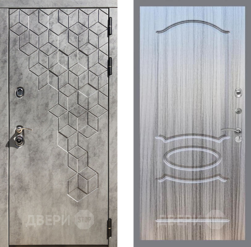 Входная металлическая Дверь Рекс (REX) 23 FL-128 Сандал грей