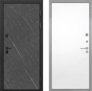 Дверь Интекрон (INTECRON) Профит Black Гранит Лава Оникс Гладкая Силк Сноу