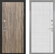 Дверь Интекрон (INTECRON) Гектор Дуб Турин В-07 с молдингом Лофт белый 960х2050 мм