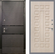 Дверь Рекс (REX) 15 Черный Кварц FL-183 Беленый дуб