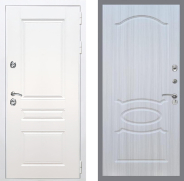 Дверь Рекс (REX) Премиум-н Силк Сноу FL-128 Сандал белый